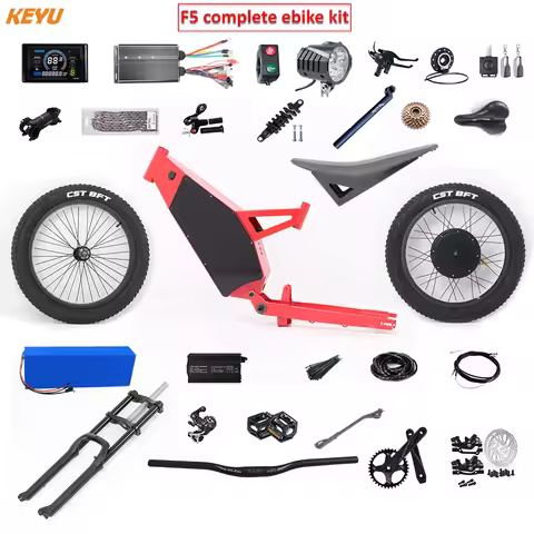 Enduro ebike kit 60V 3000W Electric motorcycle Complete ebike kit KEYU F5 conversion electric bike s