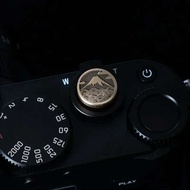 1ชิ้นปุ่มตัวปล่อยชัตเตอร์กล้องถ่ายรูปทองเหลืองสำหรับ Fujifilm XT5 XT20 100Vi XT50 XT30 100V Leica กล