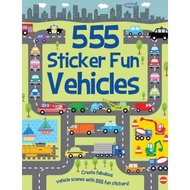 555 Sticker Fun Vehicles by Susan Mayes (UK edition, paperback)