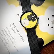 【Pinkoi x SOU・SOU】39mm 日本石英機芯不鏽鋼手錶 微笑 黄色