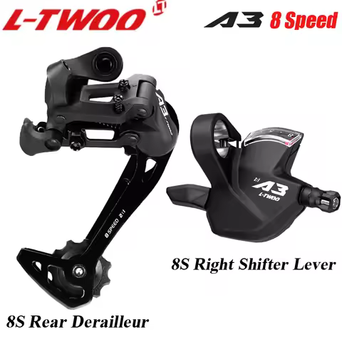LTWOO A3 8S 1X8 Shifter Lever Mountain Bike Rear Derailleur Max Gear Range 34T 42T Compatible SHIMAN