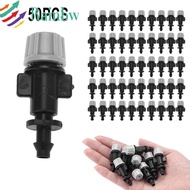 Misting Nozzles For 4mm/7mm Tube Garden Watering 50 Pcs 7.5-8.6L/H Flow