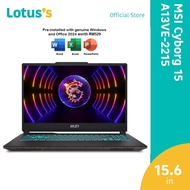 MSI Cyborg 15 A13VE-2215 15.6" FHD Gaming Laptop (i5-13420H,16GB,512GB,NV 6GB,W11,H&S)