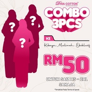DHIA COTTON COMBO 3 PASANG BAJU KURUNG COTTON KEBAYA LABUH KEMEJA LELAKI 3 PASANG RM50 BAJU KURUNG M