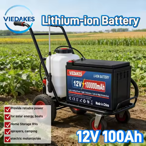 12V LiFePO4 Battery lithium ion 100Ah - High Performance for Electric Wheelchair RV Solar Camping Bo