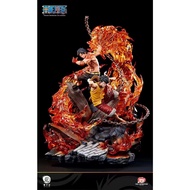 Ryu Studio - One Piece Licensed by: Toei Animation - Luffy &amp; Ace Resin Statue GK Figure Worldwide