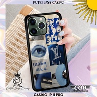 Case hp IP 11 PRO Casing IP 11 PRO Motif AESTHEBLUE Casing Hardcase IP Case Softcase Premium Glossy 