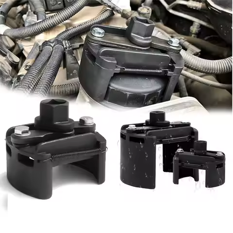 Oil Filter Wrench, Universal Adjustable Oil Filter Socket Wrench With 2 Jaws, Oil Filter Removal Pli