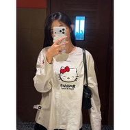 Levents x Hello Kitty | Joy Icon Long Sleeve Boxy Tee/ Gray