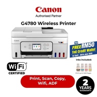 Canon G4780 MegaTank Wireless All-In-One Printer(Print/Scan/Copy) 2 Years OSS