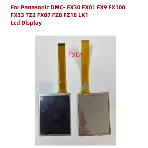 Alideao-NEW LCD Display Screen For Panasonic DMC- FX30 FX01 FX9 FX100 FX33 TZ2 FX07 FZ8 FZ18 LX1 Cam