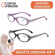 OG Reading Glasses Plus Lens +1.0 to +4.0 Fashionable Wanita GR9643