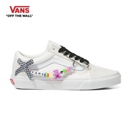VANS Old Skool - VANSWARE WHITE/TRUE WHITE รองเท้า ผ้าใบ VANS ชาย หญิง