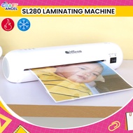 Officom 5 in 1 SL280 Laminating Machine Bundle A4 Size Hot & Cold Film with Integrated Cutter for Ya