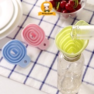 Silicone Foldable Funnel, Convenient Multi-Purpose Foldable Plastic Funnel
