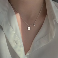 Yes✨S925 Sterling Silver Necklace Good Luck Necklace Pendant Necklace Farewell Gift for Colleague Be