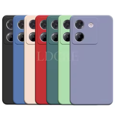 For Xiaomi POCO M7 Pro Case Liquid Silicone Plain Phone Protector Case POCO M7 Pro Cover TPU Rubber 