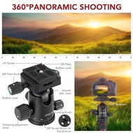 musdoing-SG Andoer 79inch Carbon Fiber Camera Tripod for All Cameras  3 in 1 Tall DSLR Professional 