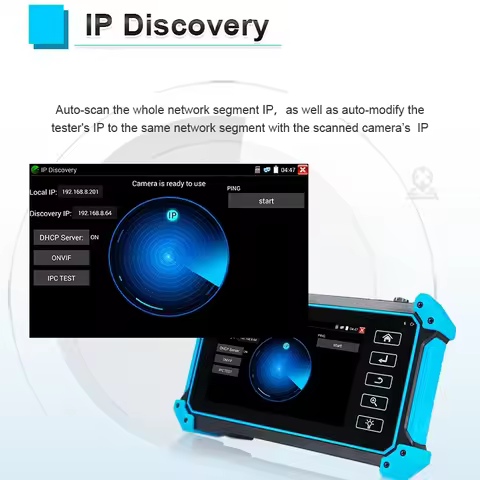 NEW HD Coaxial 4.0 Test IPC5100C Plus Full 8MP CVI TVI AHD Analog 6in1 VGA & 4K HDMI Input With Cabl