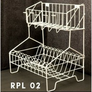 2-Tier Iron Plate Rack/ Iron Rack Iron Plate Rack