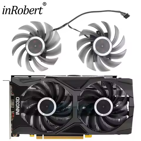 85mm Vidoe Card Fan For INNO3D GeForce GTX1660 RTX2060 SUPER Twin X2 OC Graphics Card Cooling case w