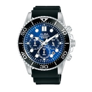 ALBA Men Chronograph Stainless Steel Date Watch VD53-X393THCLBLU