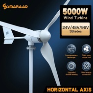 HMMY 5000w 2000w Horizontal Wind Turbine Generator 24V 48V 96V Free Energy Magnetic Dynamo Strong Po