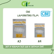 [GY Office] CBE A3/A4 Laminating Film - 220X307MM A4/307X430MM A3 - SOLD IN 10PCS AND BOX