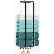 Rak Tuala Pemegang Dinding Bilik Mandi: Penyusun Pancuran Mandi Dipasang di Dinding 27.9 Inci, untuk