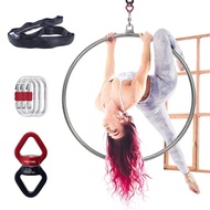 Aerial Yoga Ring for Home Fitness and Aerial Yoga Studio Lyra Aerial Hoop with Accessories