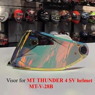 Helmet Visor For MT MT-V-28B THUNDER 4 SV Helmet Replacement Helmet Face Shield Glasses Go