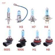 POOP 1pc Halogen Bulb H1/H3/H4/H7/H8/H11/9005/9006 12V 55W 5000K Quartz Glass Car Headlight Lamp