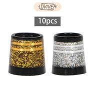 [Loviver] 10 Pieces Golf Club Iron Ferrules Iron Wedge Golf Club Repair Parts Club Shafts