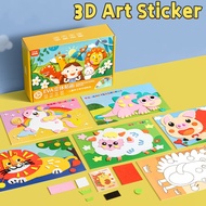 Cartoon Puzzles Art Sticker 3D EVA Foam Sticker Kids Early Learning Toys Pelekat Kanak Kan
