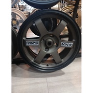 TE37 15”7jj pcd 4x100 et 25 drak brown sport rim