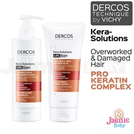 Vichy Keratin Hair Repair Shampoo and Mask treatment | Kera Solution | dry and damaged hair | Dercos Technique