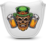 Montela Golf Putter Cover Mallet Putter Headcover for St.Patrick's Day Putter Covers Golf Club Covers Leather Golf Putter Head Covers with Magnetic for Scotty Cameron Odyssey Ping