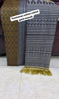 Set Songket tumtuman sultan mewah mirip aslinya