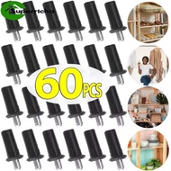 Telescopic Pivot Shaft 20-60PCS | Cabinet Door Repair Hinge Pin, Black PP+Iron, 2 Sizes Small/Large,