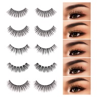 Jessup Lông Mi Giả 3D Lông Mi Giả Bộ 5 Cặp Giả Chồn Hàng Mi Lông Tơ Kịch Tính Gợi Cảm Có Thể Tái Sử 