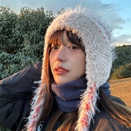 TIBET IMPORT WOMAN BEANIE HAT WINTER BRAID HAT