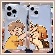 Cute couple iPhone bag cases with cute cartoon prints for all lines 16/16splus/7/8//x/15/11/12/13/14