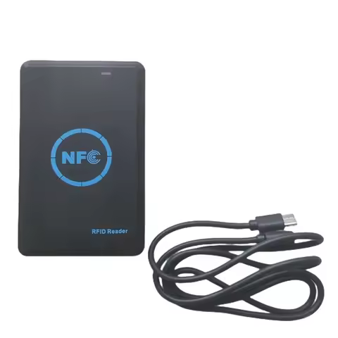 Encrypted Programmer RFID Reader Copier 13.56MHz 125KHz T5577 Key Tag Fob NFC Smart Card Reader Writ