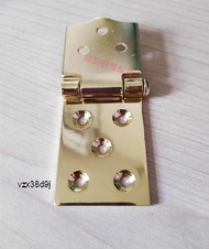 vzx38d9j Piano Accessories Repair Hardware Accessories Upright Piano Top Cover Hinge Golden Top Cover Hinge Five Hole Hinge 3 Pcs