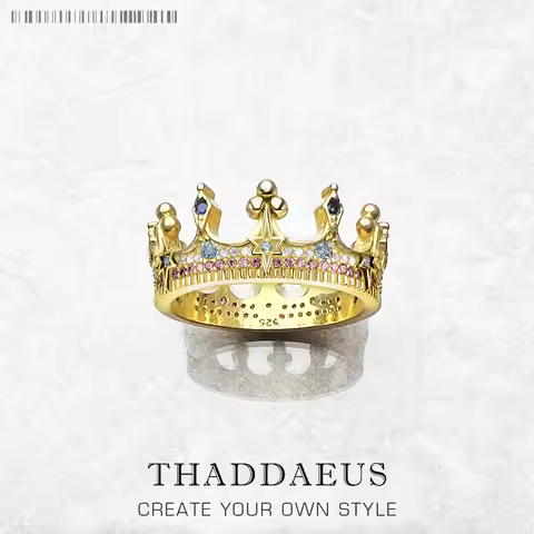 Royal Ring Crown,925 Sterling Silver Romantic Vintage Fine Jewerly Dream Summer Brand New Bohemia Gi