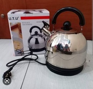 Teko listrik stainless steel whistling kettle ketel 5 liter