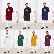 Men Rayon Kurta With Sequence Work And Pant Kurta Lelaki Bollywood Pakistan Style