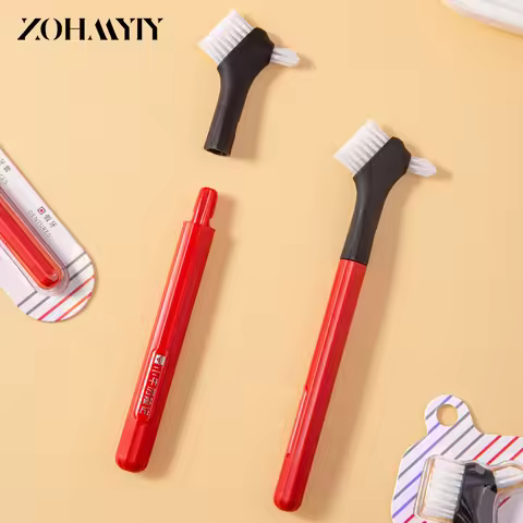 1pcs Denture Toothbrush Cleaning Brush Double Sided Denture Brush Invisible Braces Orthodontic Retai
