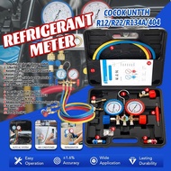 Aircond Meter Set Manifold Gauge Aircond Gas Meter R12 R22 R404A R134A Car Aircon Manifold Gauge Fre