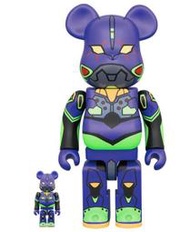 【大嘴鱷吃漢堡】 ﻿現貨 EVA 初號機 初号機 (新繪版) BE@RBRICK 400%+100%